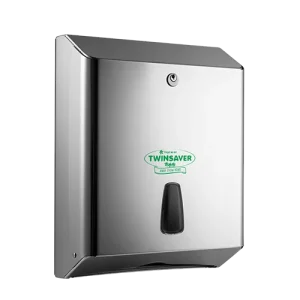 PLATINUM FOLDED TOWEL DISPENSER S/STEEL