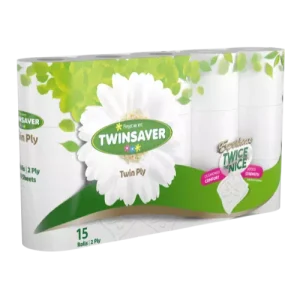 Twinsaver 2 Ply Classic Fresh Toilet Tissue (Pack of 15)